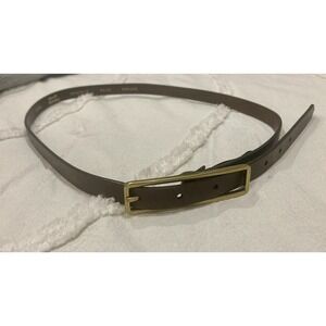 FOSSIL Size Medium  Solid Brown Genuine Leather Brass Tone Buckle